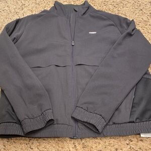 Womens Figs Pride Sydney Scrub Jacket-Charcoal-Small